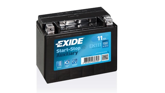ΜΠΑΤΑΡΙΑ EK111 EXIDE Auxiliary AGM Start Stop 12V 11Ah 150A EN